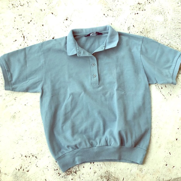 Vintage Tops - Adorable Land’s End Crop Polo Top